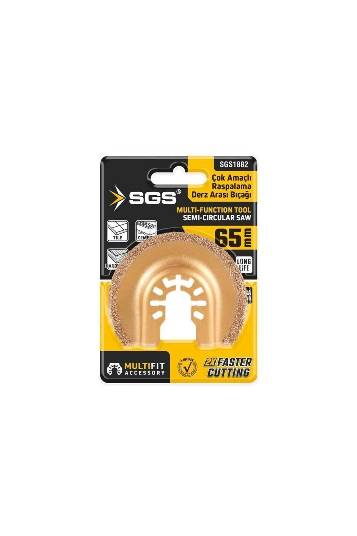 BFS SGS 1882 Derz Arası Raspalama Bıçağı 65 mm Karbür