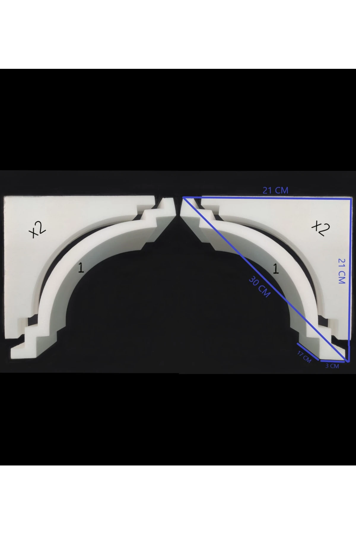 30 Cm Stropiyer Kapı Kemer Takımı Demonte