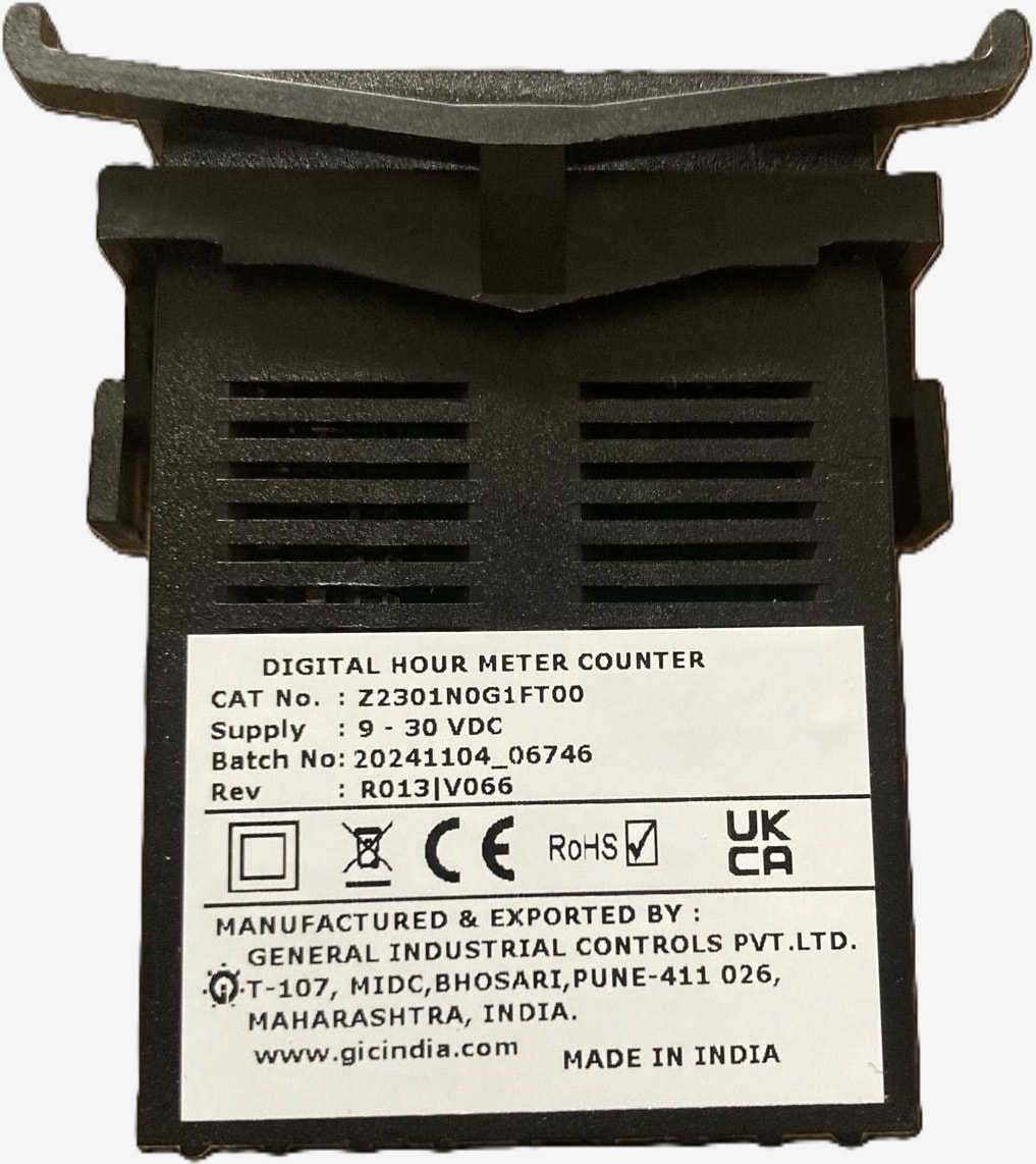 GIC Dijital Zaman Sayacı Sayıcı Dijital Hourmeter counter Siyah Renk