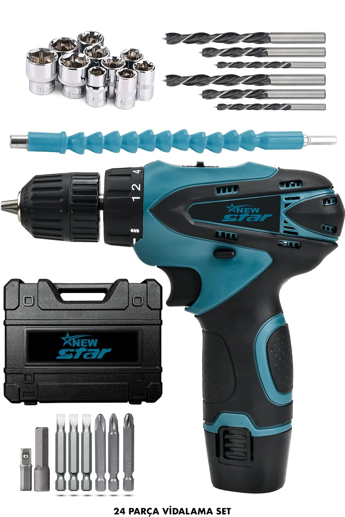 12v Çift Akülü Vidalama Şarjlı Matkap ARMUT BATARYA