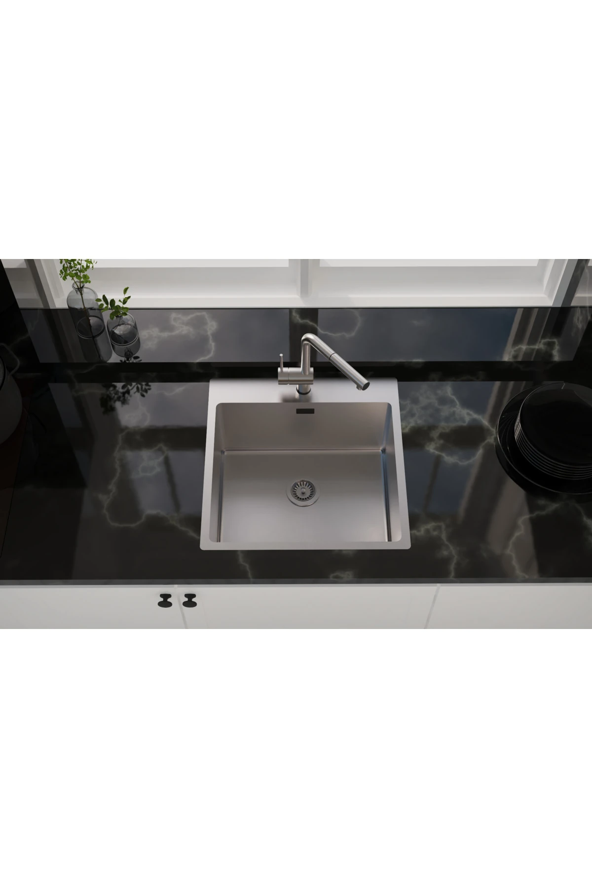 Paslanmaz Çelik Eviye ( 382) 5 Yıl Garantili. Yedek Parça Garantili.