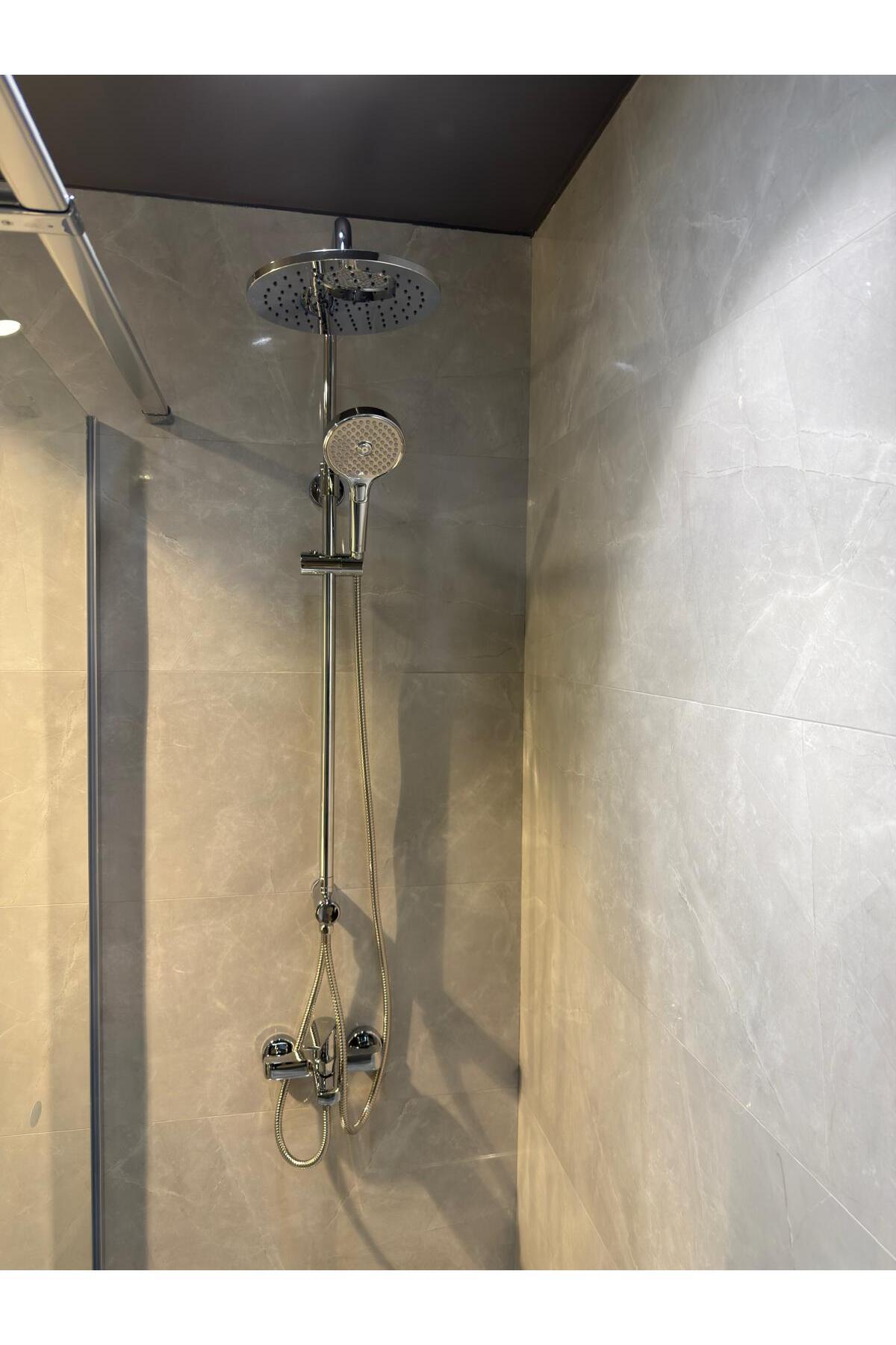 MARE BANYO+DÖNER LAVABO+MUTFAK BATARYASI VE  RAIN ROUND PUSH BUTTON DUŞ BARI