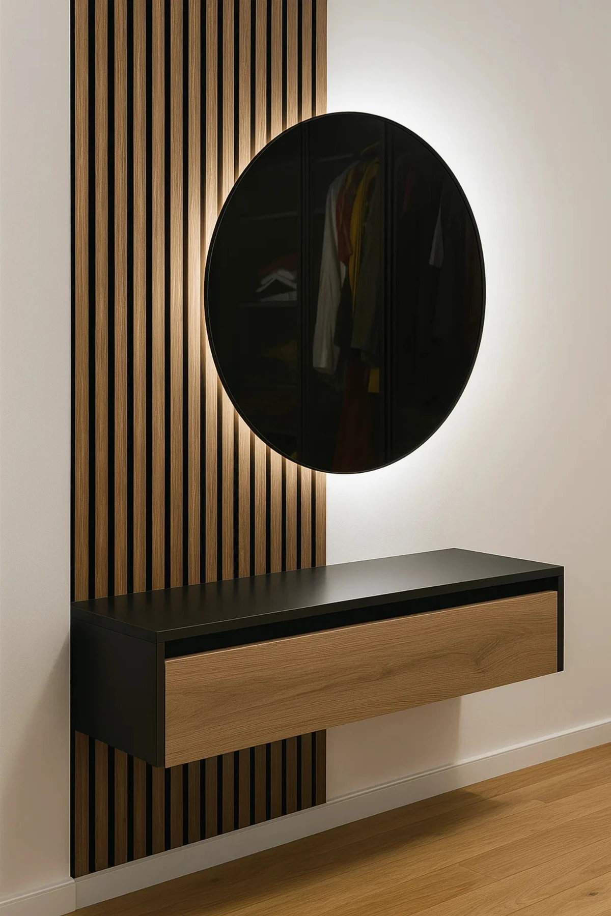 12 Adet Kendinden Yapışkanlı Ahşap Çıta 120 Cm - Ceviz