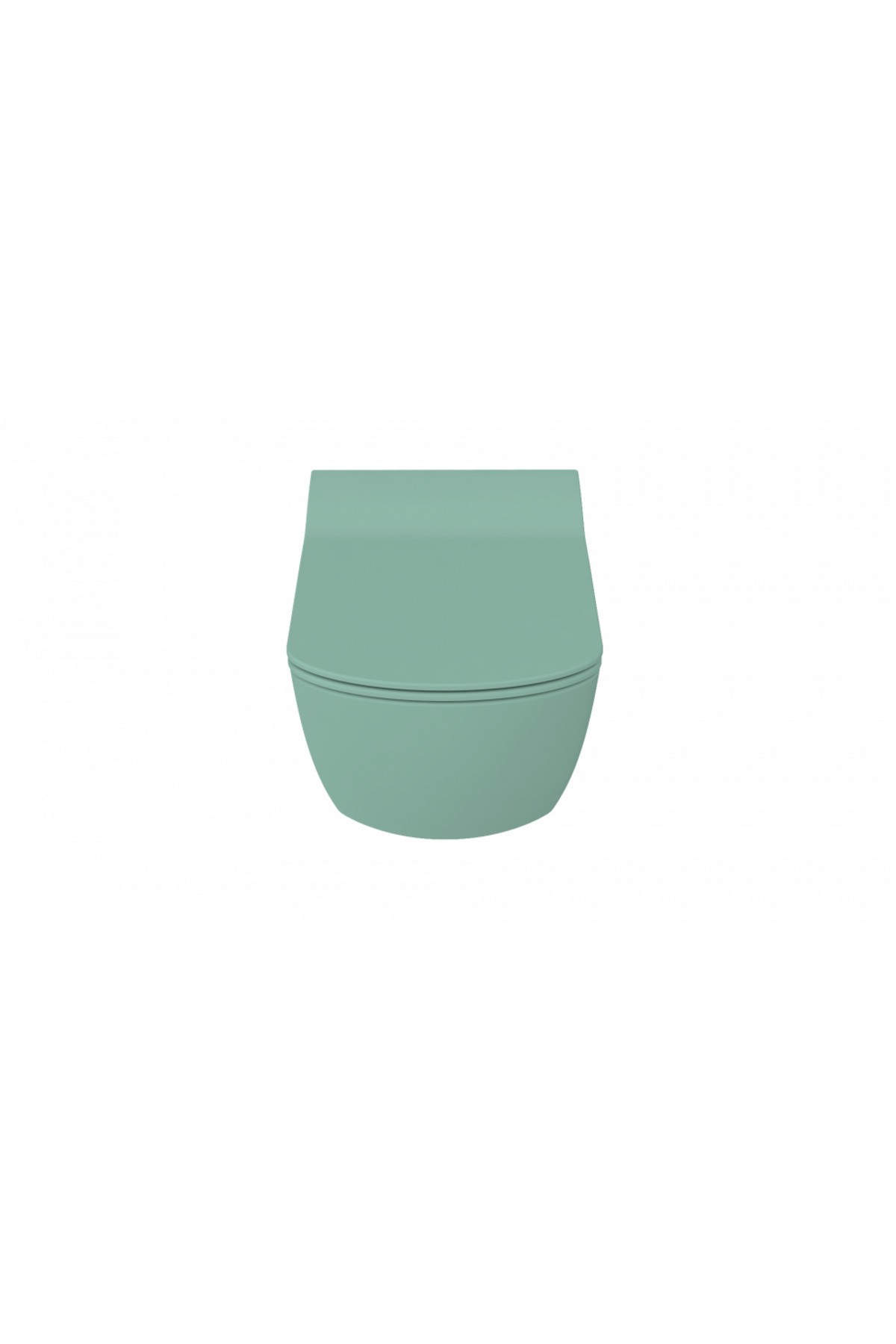 Elegant Rim-Off Duroplast Yavaş Kapanan Klozet Kapaklı Nil Yeşili Set