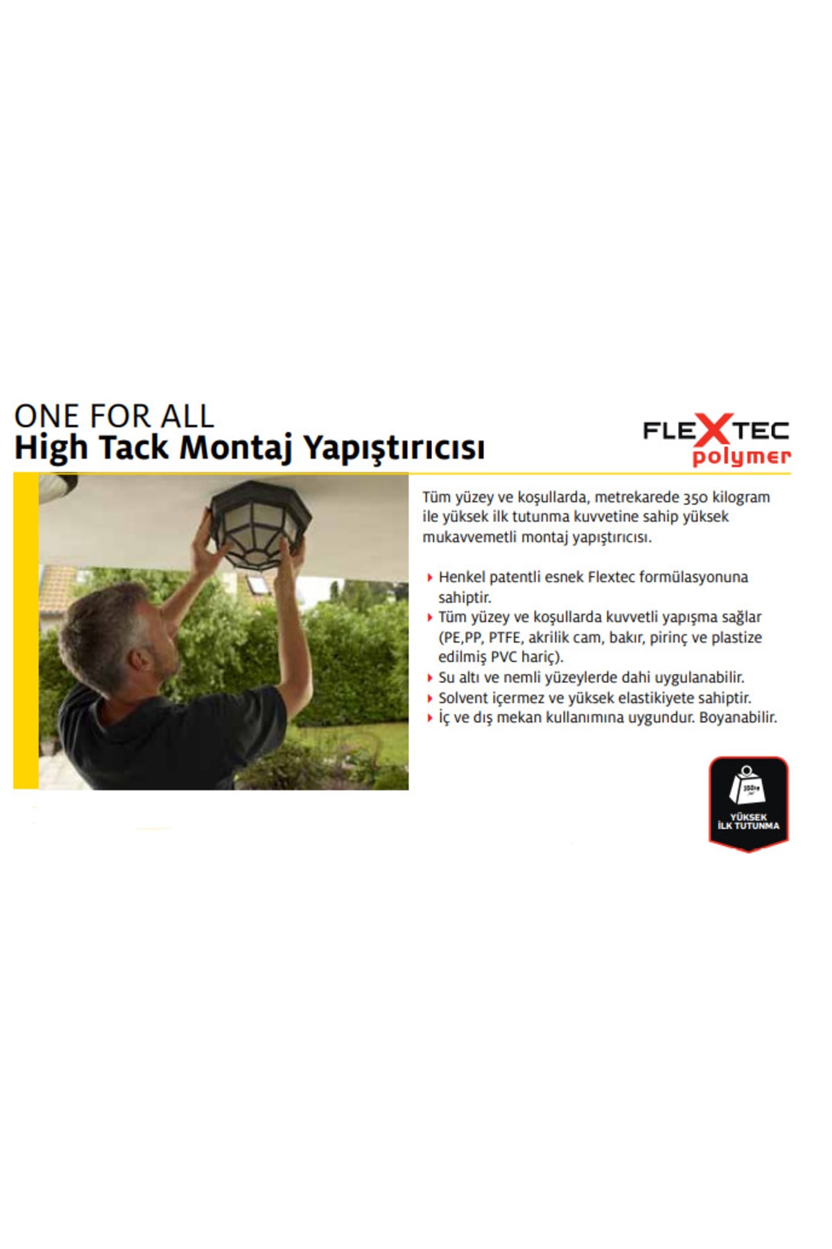 6'lı Paket Yarım Koli One For All High Tack Montaj Yapışıtırıcısı 460 gr / 280 ml