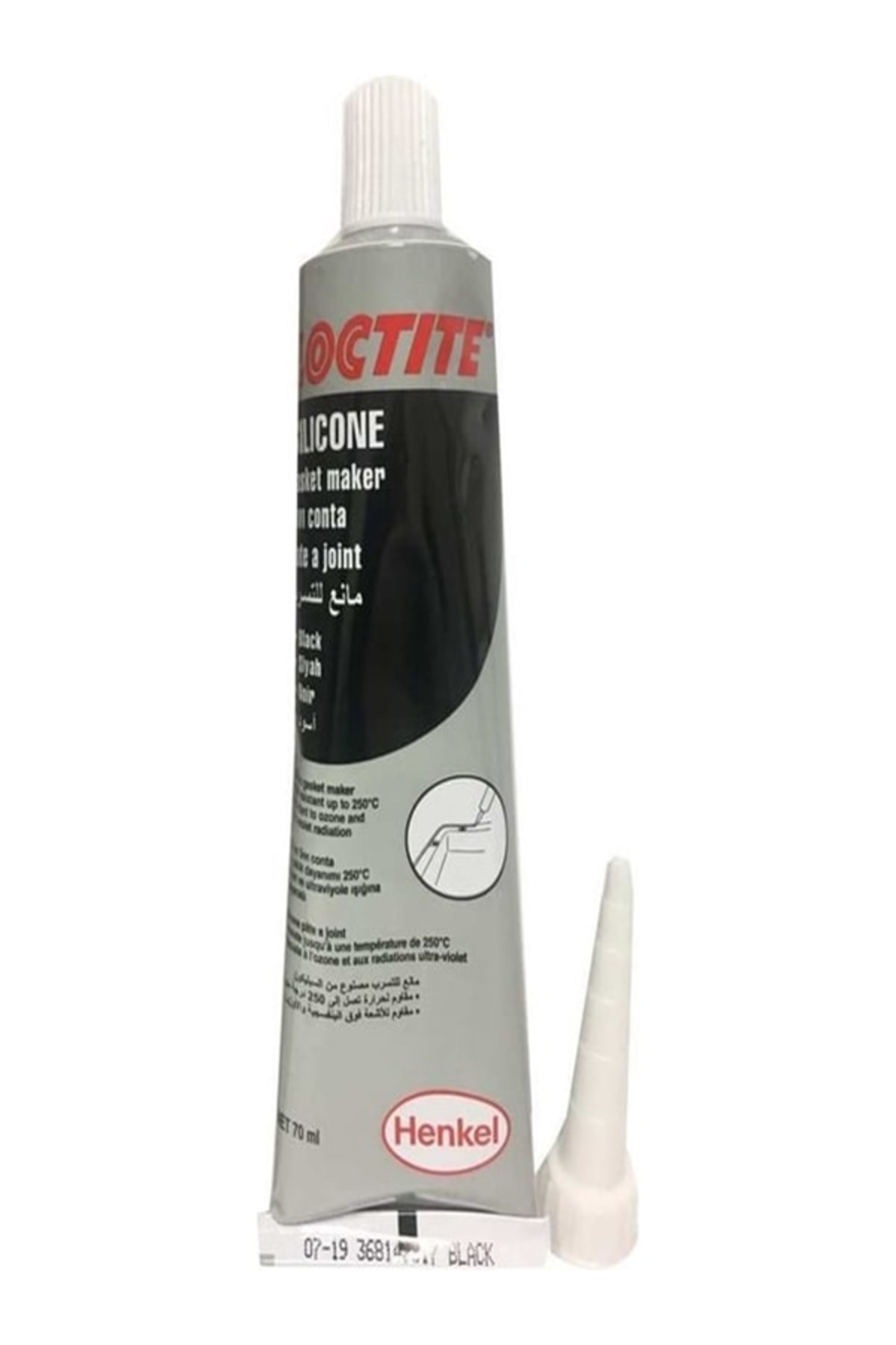 Black Max Silicone 300 Sıvı Conta Siyah 70ml