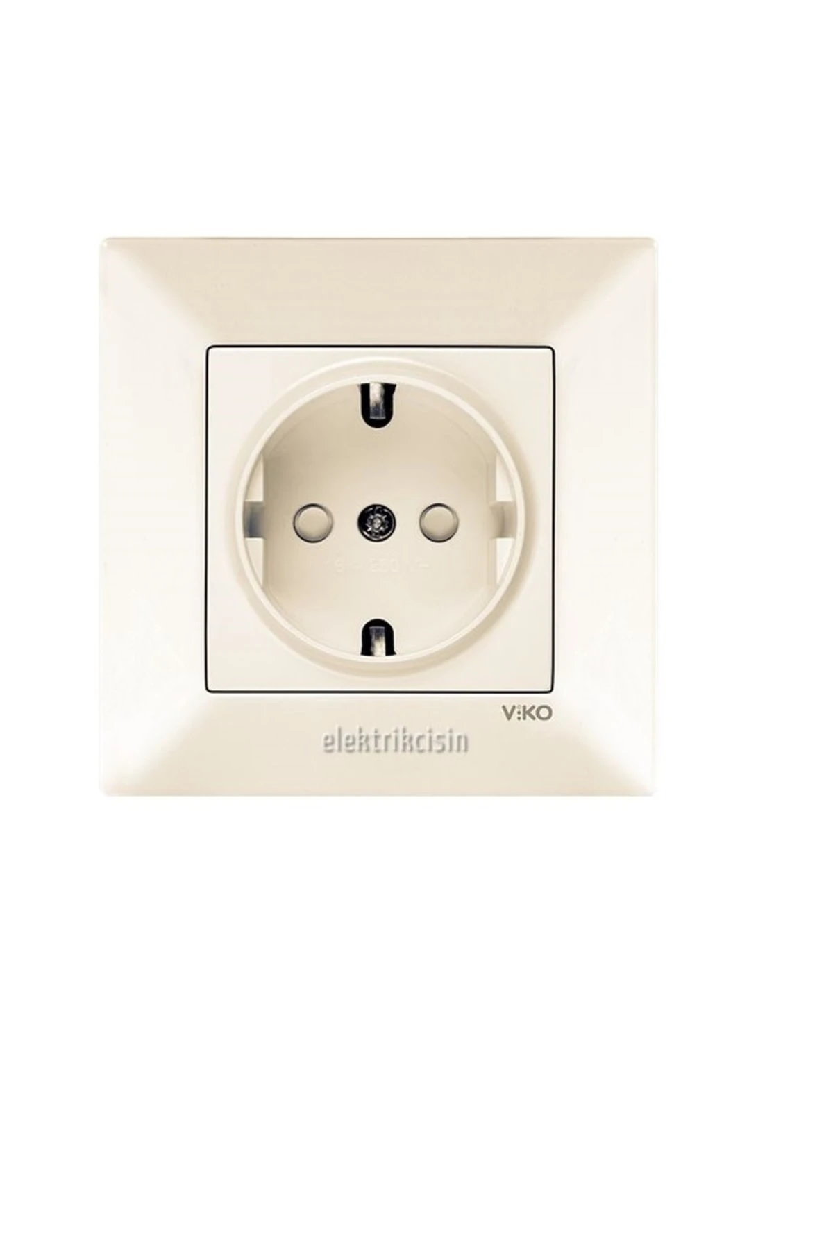 Meridian Krem Çocuk Korumalı Topraklı Priz (çerçeve Dahil) 10 Adet
