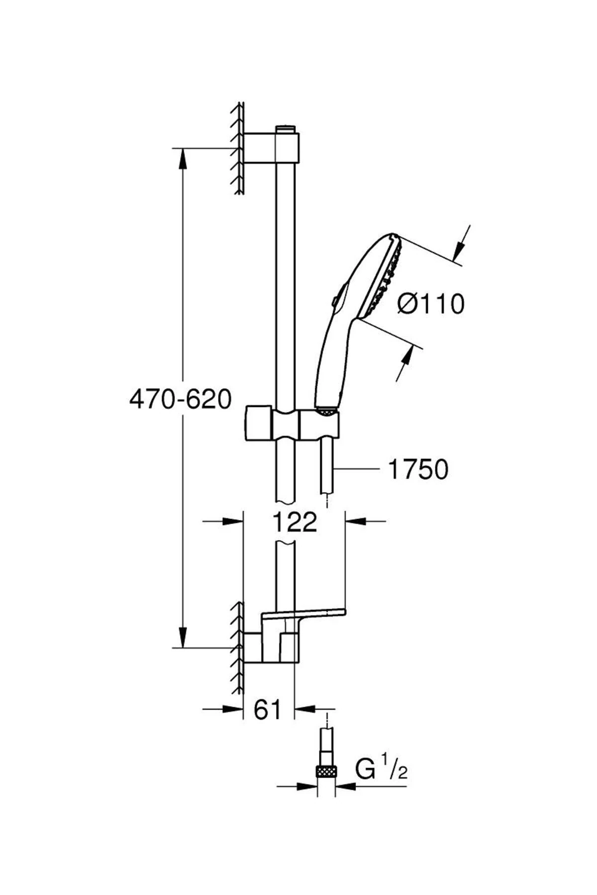 Tempesta 110 Duş Seti 2 Akışlı Rain,jet - 27926003