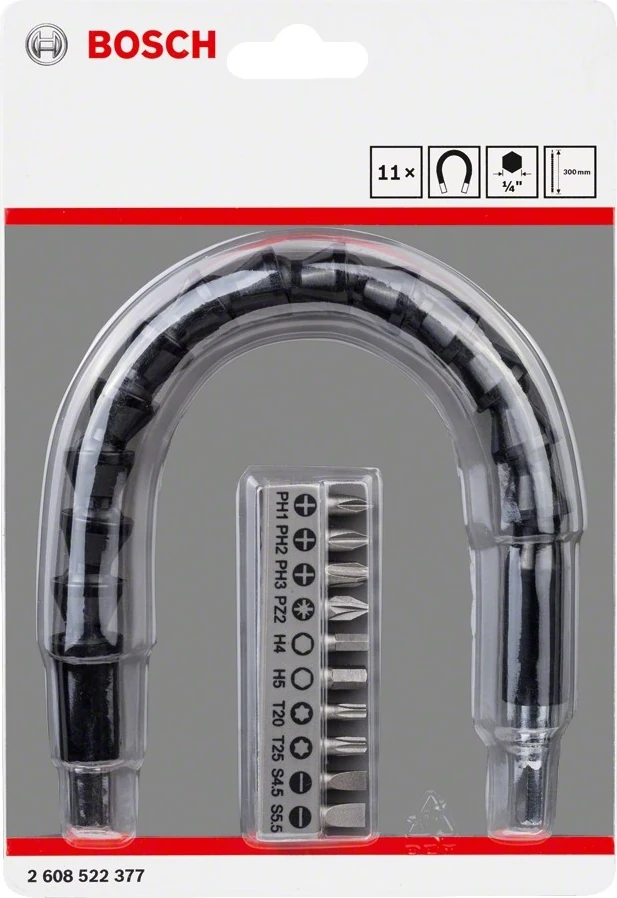 10 Parça Esnek Bükülebilir Vidalama Uzatma Adaptörü 30cm