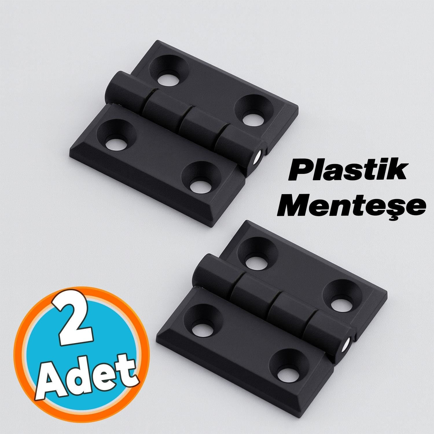 2 Adet Plastik Yaprak Menteşe 50X50 mm Kalınlık Dayanıklı Dolap Çekmece Kapak ve Mobilya Menteşe