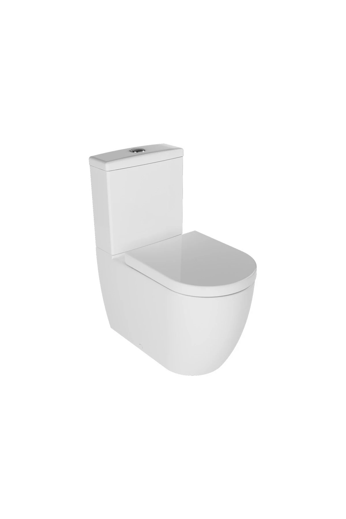 Deep Duvara Sıfır Klozet Takımı Mat Beyaz (Rezervuar ve Kapak Dahil) - 63 cm