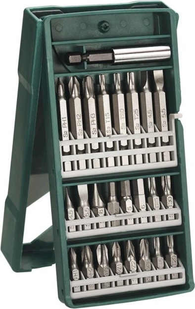 BOSCH Gsb 180-LI 18V 2AH Darbeli Akülü Vidalama Şarjlı Matkap + 25 Parça Vidalama Ucu Seti