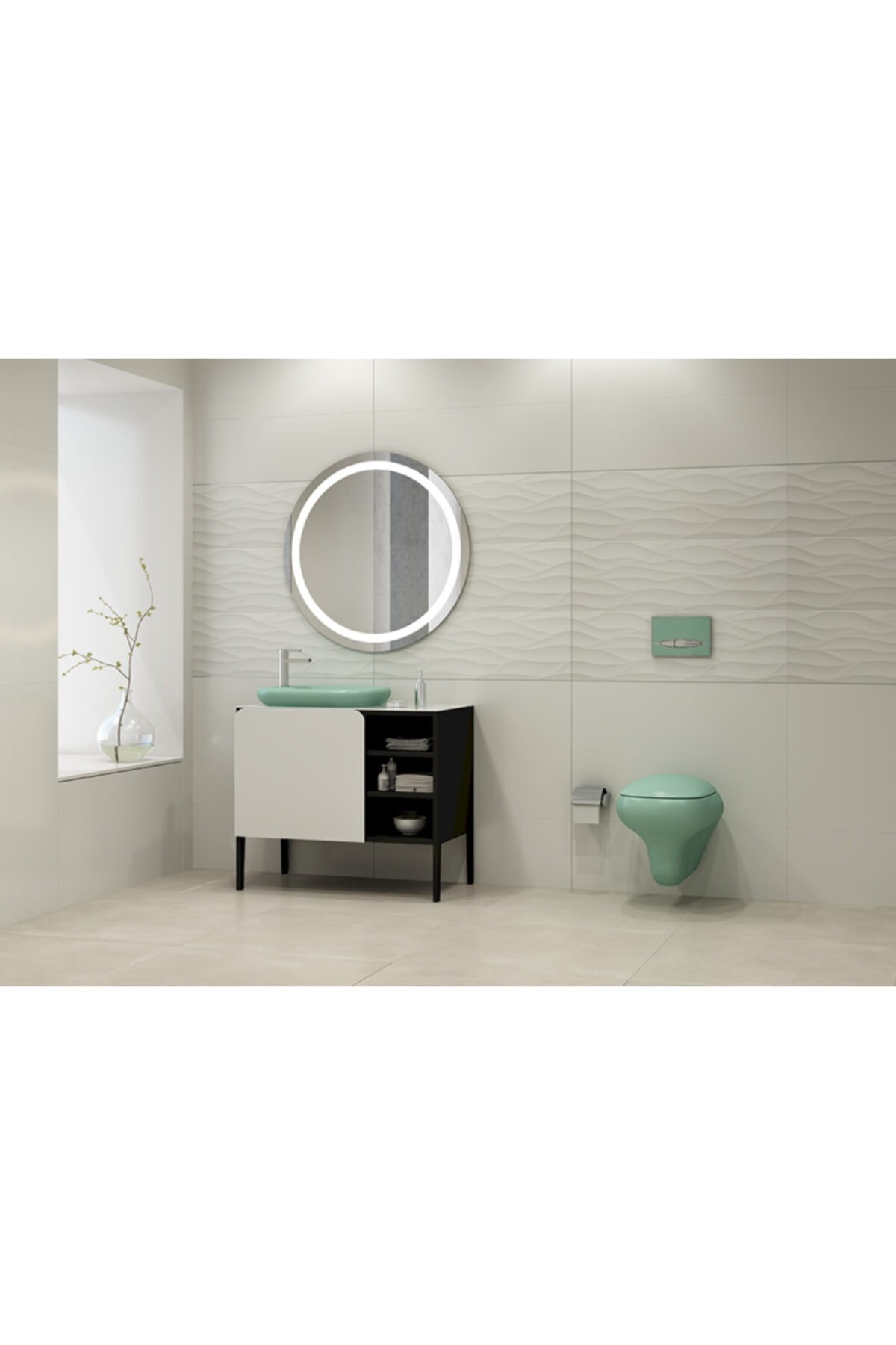 Fenıce Çanak Lavabo 54 Cm - Mat Siyah