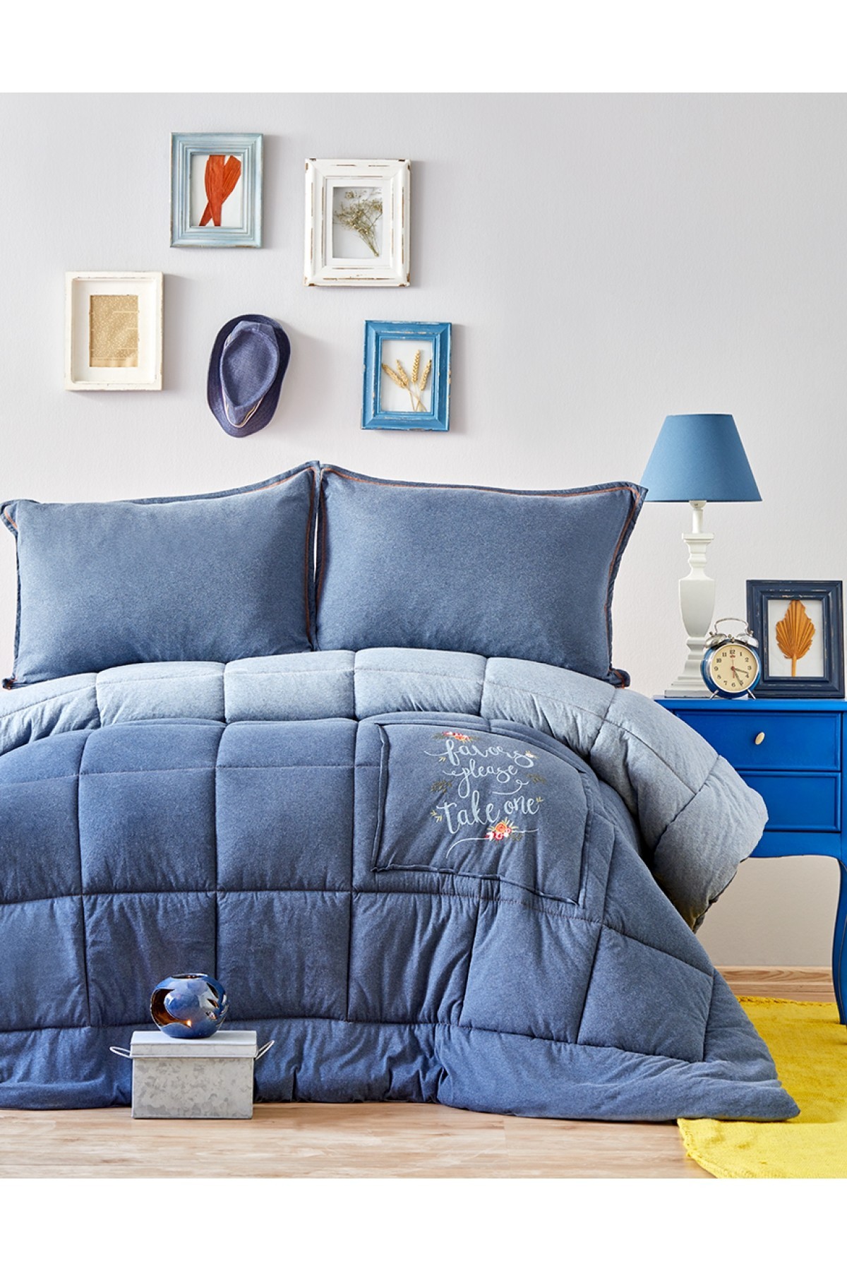Çift Kişilik Nood Indigo Cotton Comfort