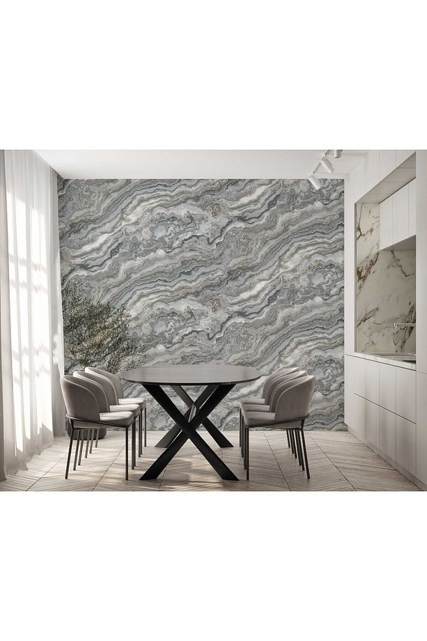 ROKA 23102 Modern Mermer Desenli Duvar Kağıdı 16,5m2