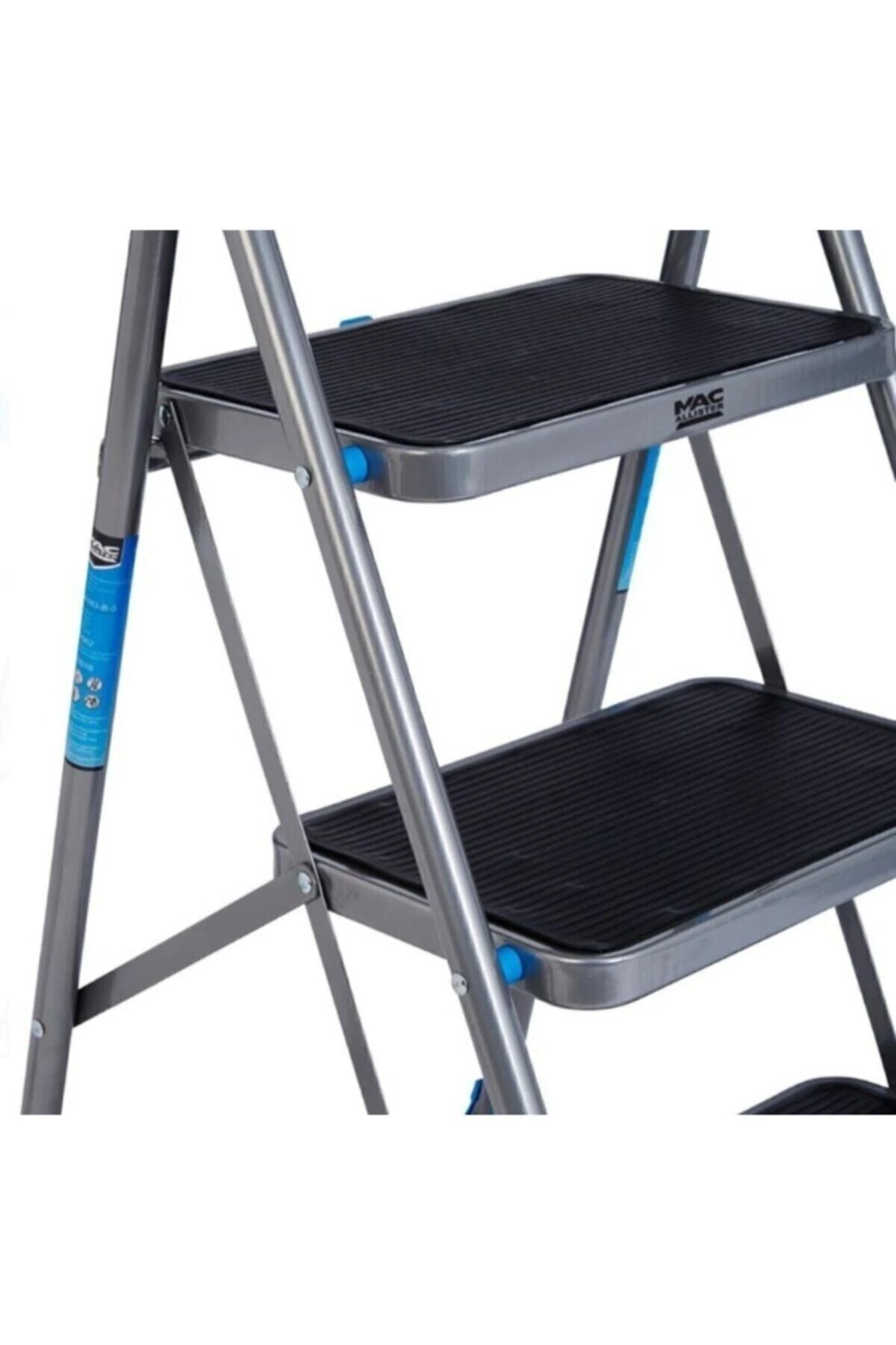 3 Basamaklı Geniş Merdiven 126cm Yukseklik 3 Basamak Işci Merdiveni