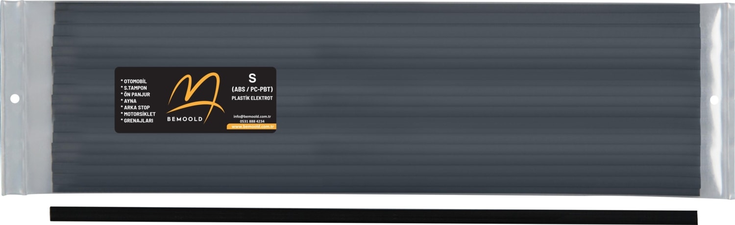 S (Abs) Siyah Geniş Elektrot- 1kg
