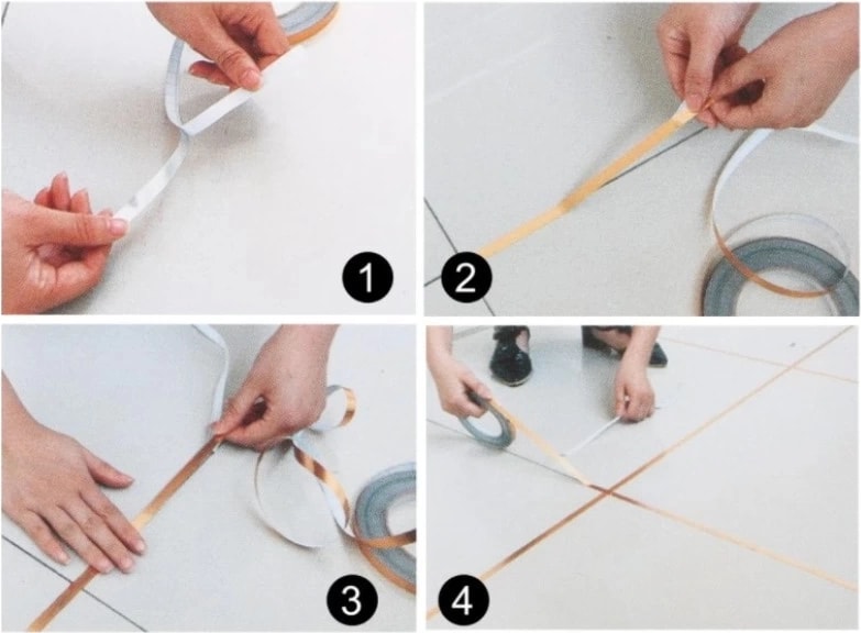 0.5 cm 50 Metre Gri Fayans Arası Şerit Bant