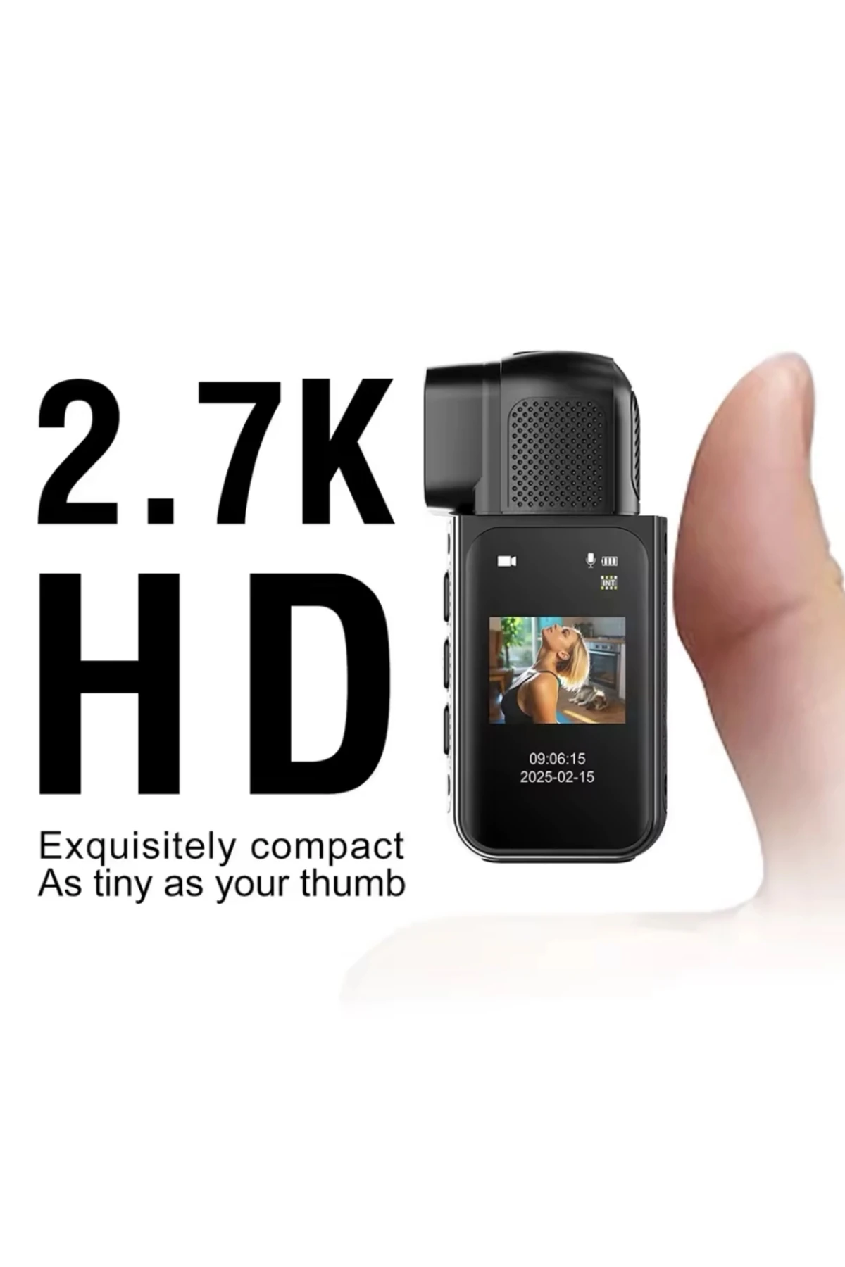 S80 Mini Aksiyon Kamerası – 1080p Full HD, Manyetik Tasarım, 180° Geniş Açılı Spor Kamera