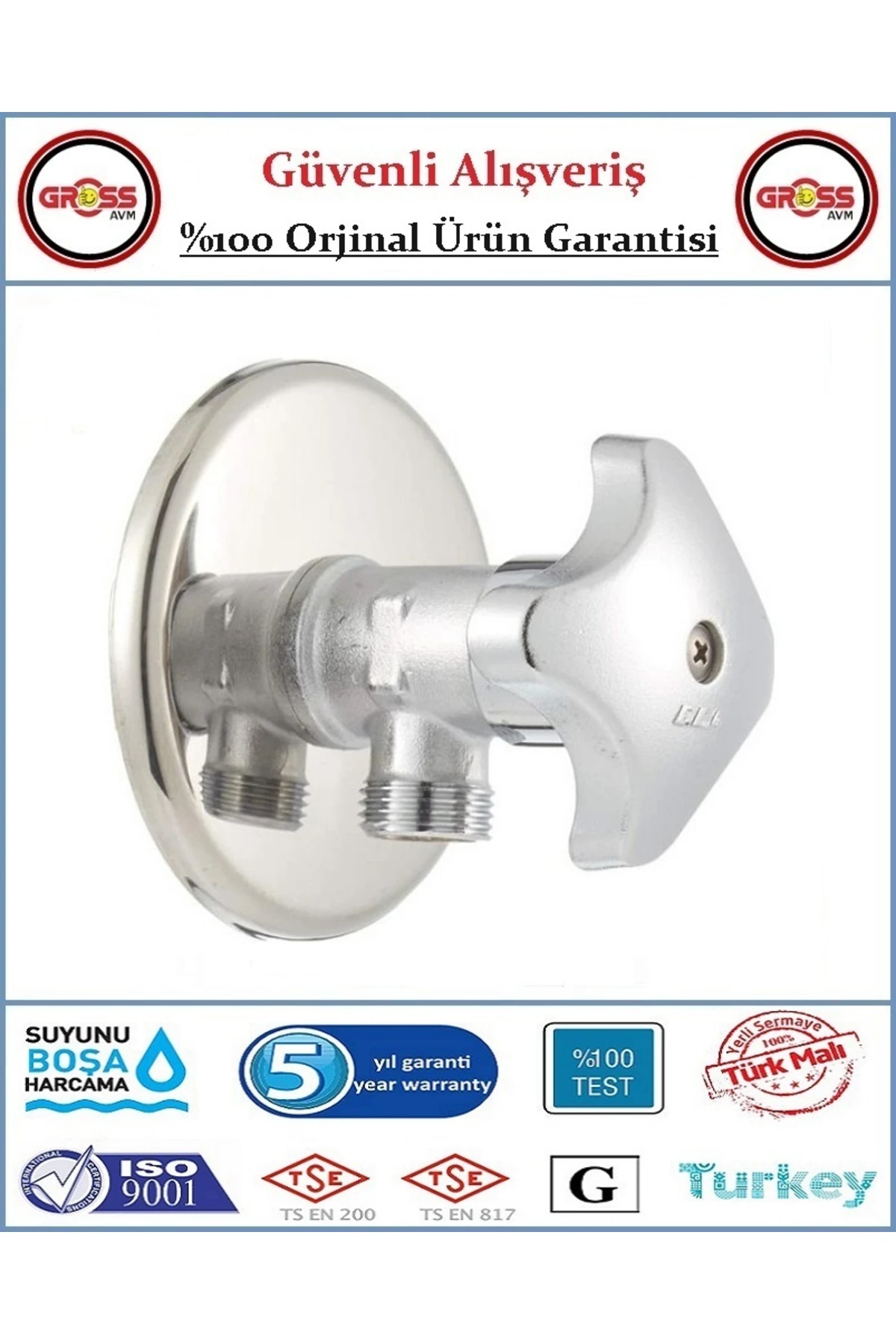 E.C.A Filtreli Taharet Ara Musluk - Kısa - Orjinal - 5 Yıl Garanti