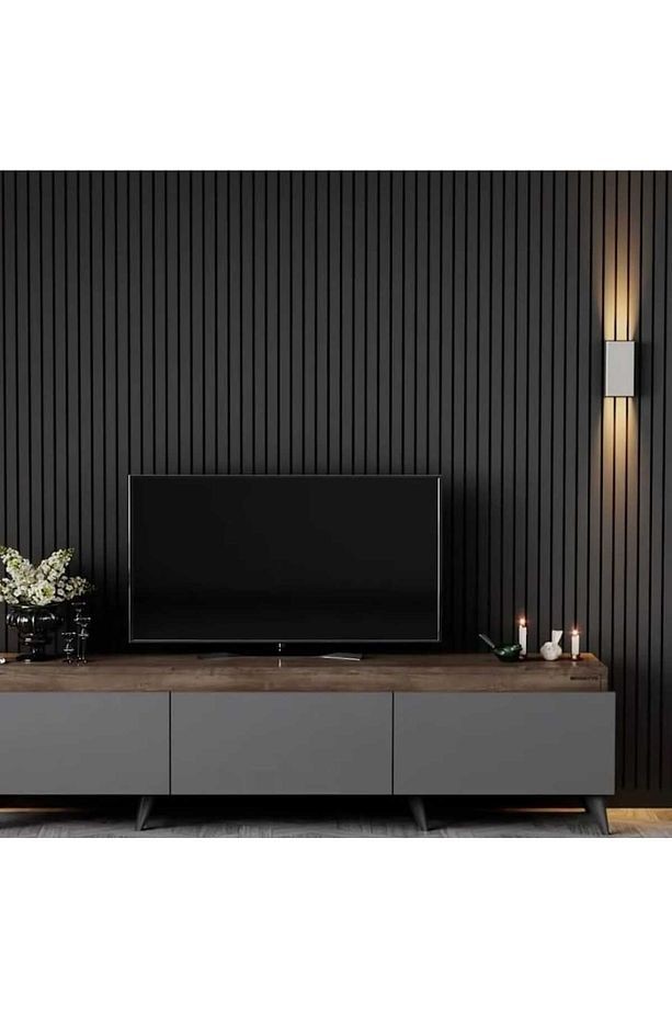 Antalya Yıldız Duvar Lambri Profili Lb 3771 Soft Touch Siyah