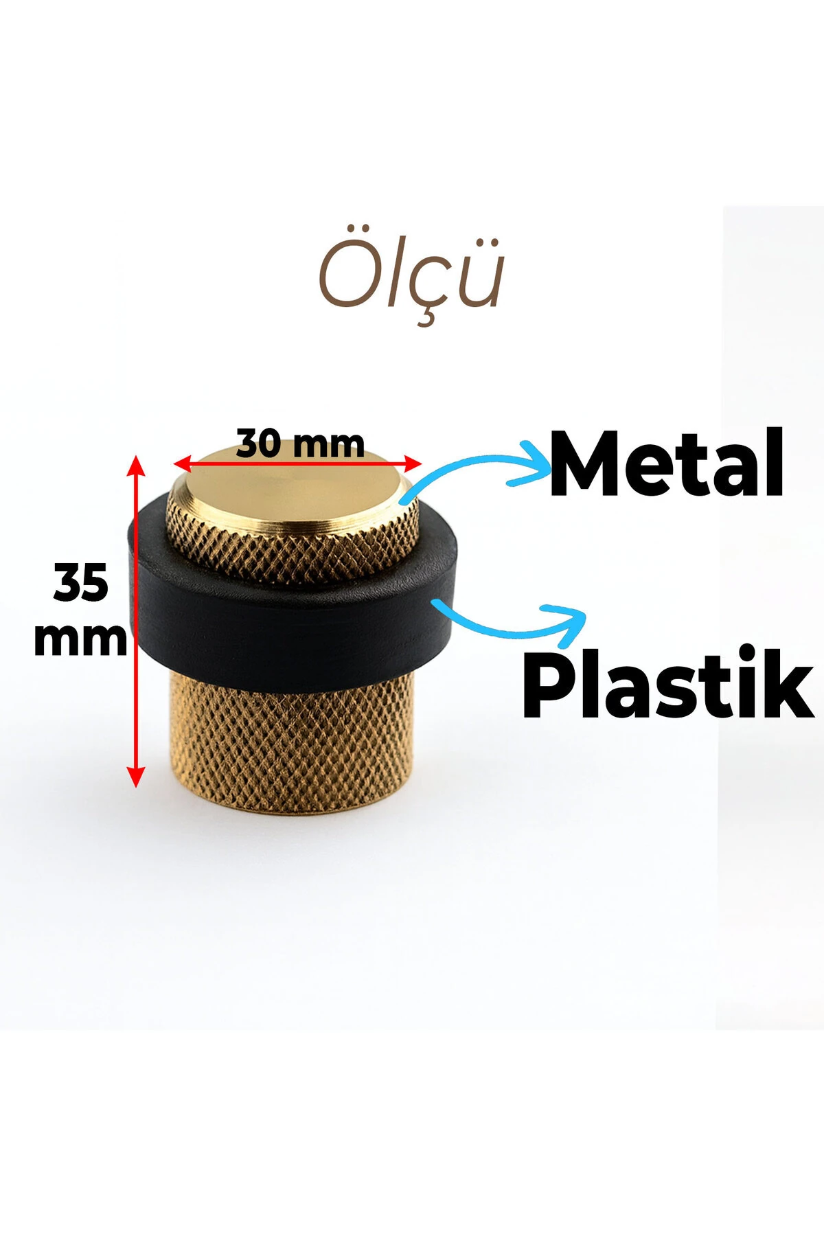 Kapı Stoperi Tamponu Gold Altın Vidalı Metal Tutacağı Tutucu Altı Kolu Pencere Stopu Takozu Sürgülü