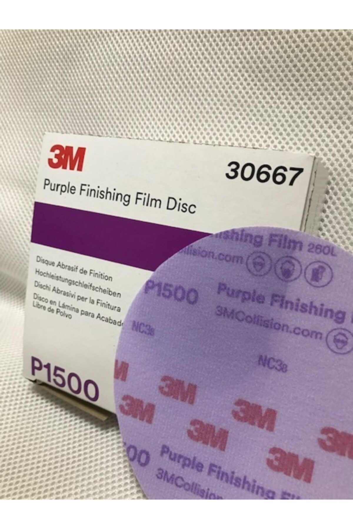 30667 Hookit 1500 Deliksiz Dsik Zımpara 150mm 1 adet