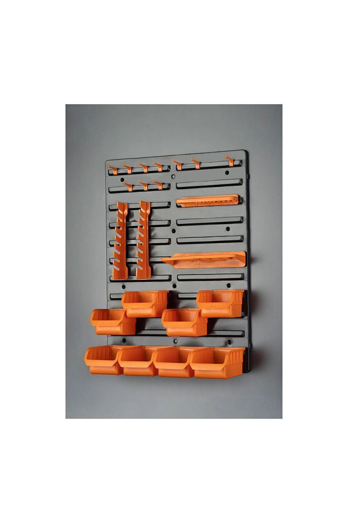 -bag 22 Parça Duvar Panel Seti Malzeme Askısı Tornavıda Pense Vida Asma Paneli Duvar Dolap