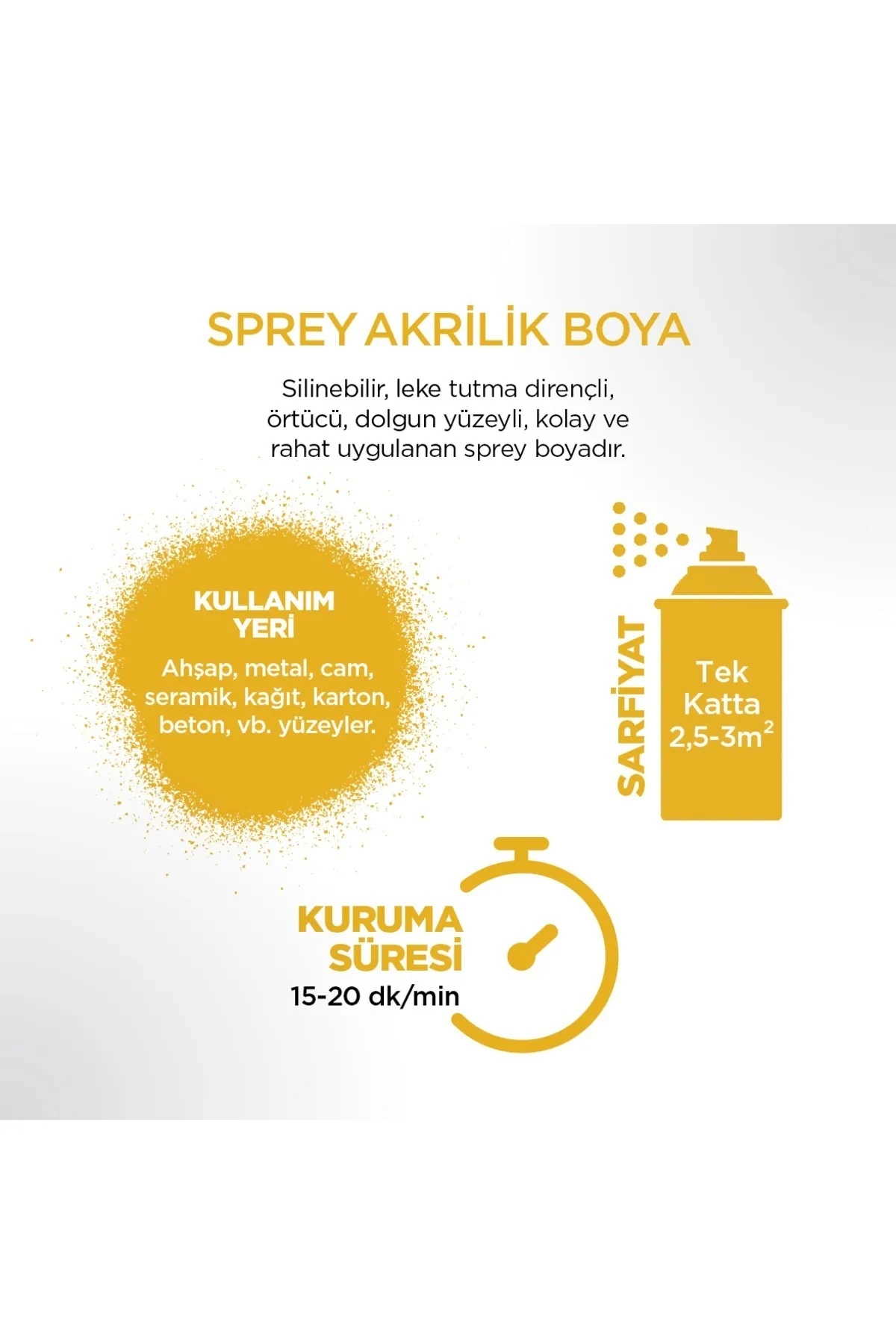 Akrilik Sprey Boya Lila 400 ml - Ral 4005