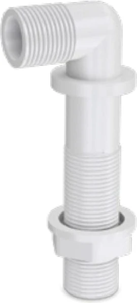 Duvara Sıfır Klozet Temizsu Giriş Dirseği 3/8 Flex Dirseği