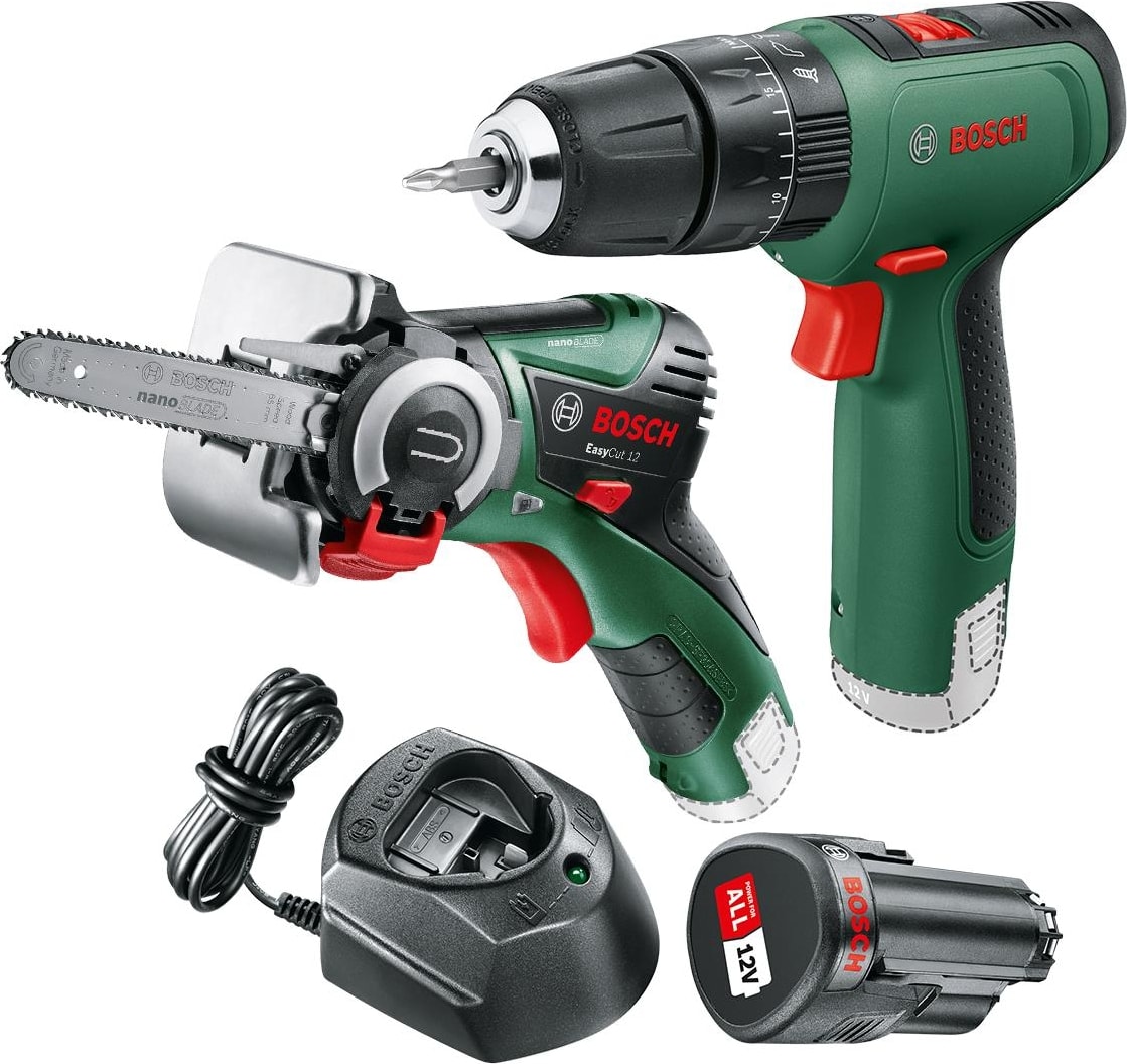 BOSCH 1200 Easyımpact Darbeli Matkap + Easycut 12 Solo + 12V Akü ve Sarj Aleti
