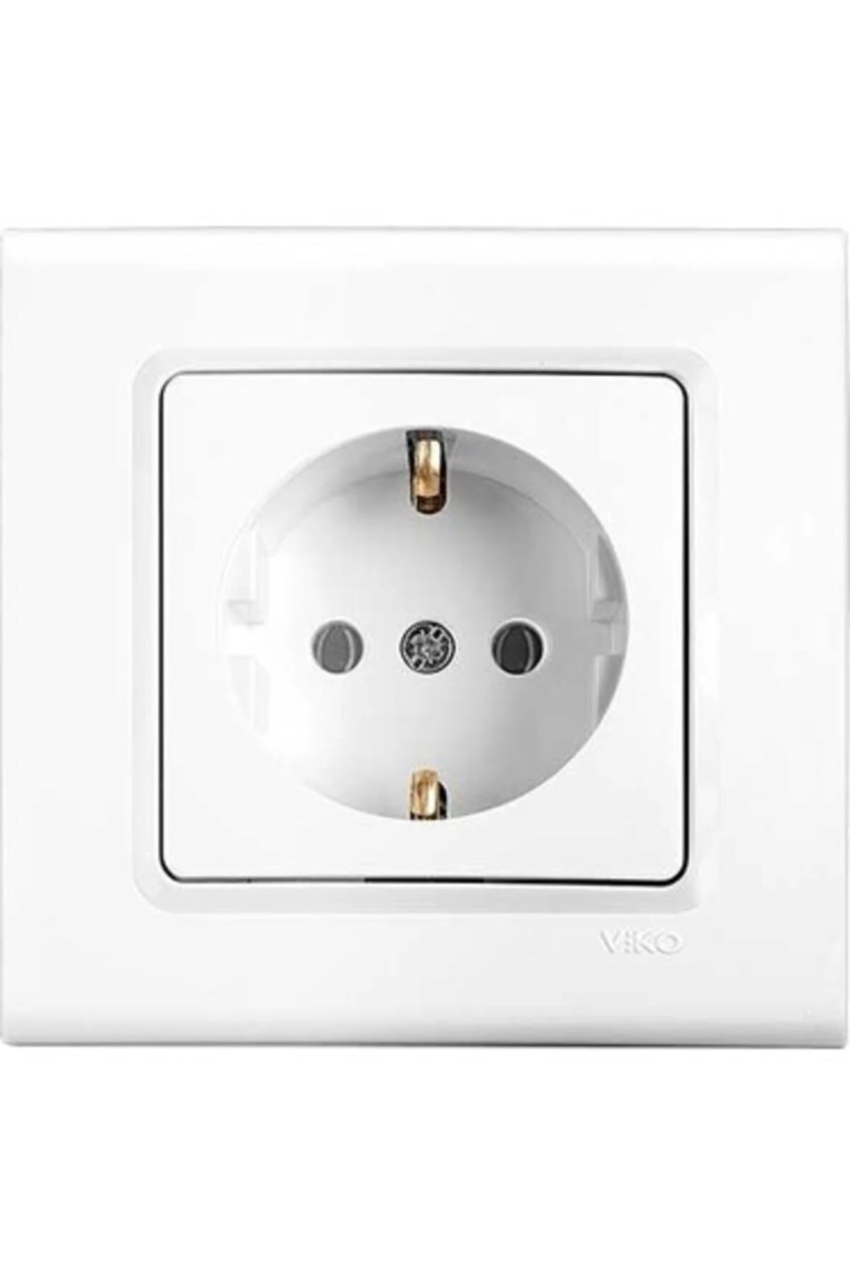 Linnera/rollina Topraklı Priz (mekanizma+çerçeve) Beyaz