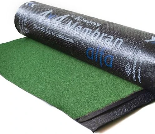 Çatı Kaplama Yeşil Arduazlı Kumlu Membran (En: 1 Metre x Boy: 1 Metre)