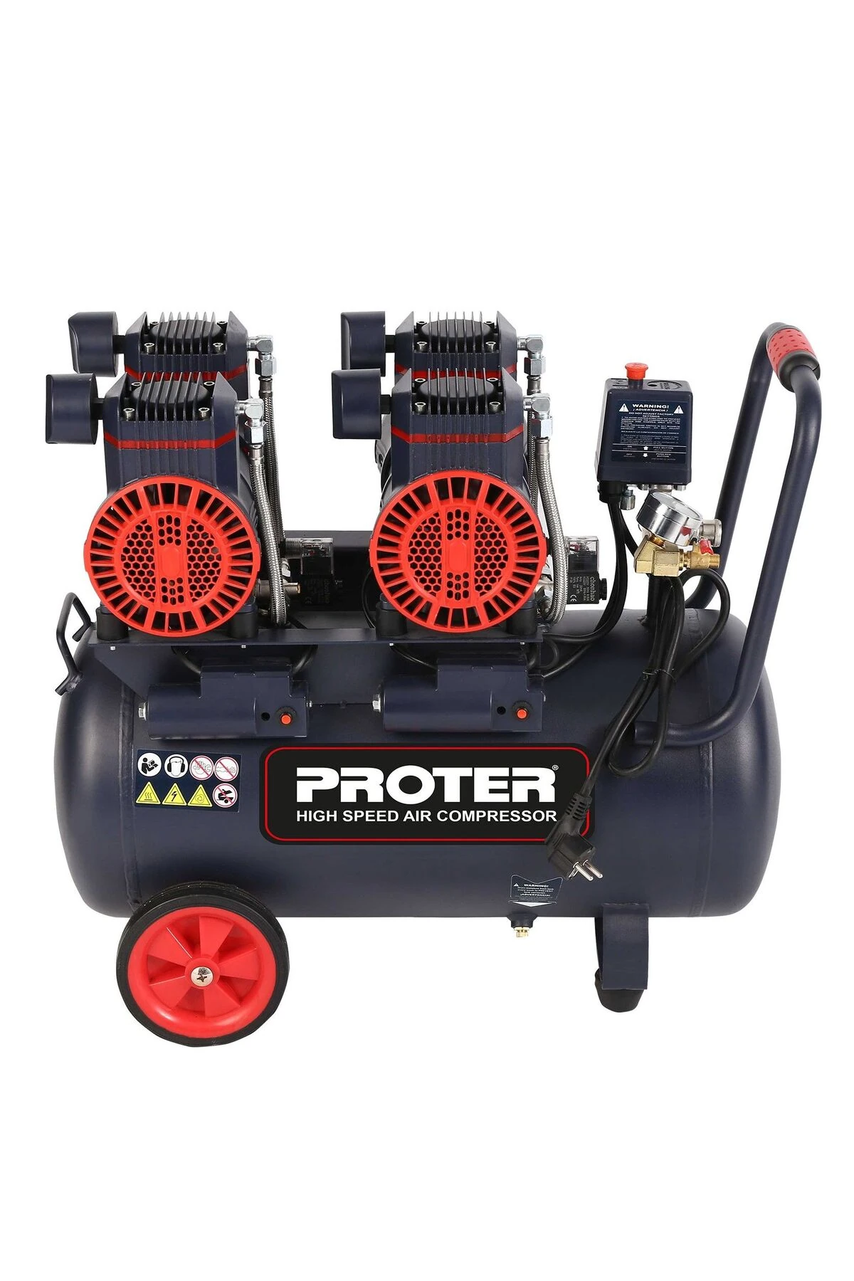 P1ko457 Yüksek Hızlı Kompresör Sessiz 50 Litre 4 Hp