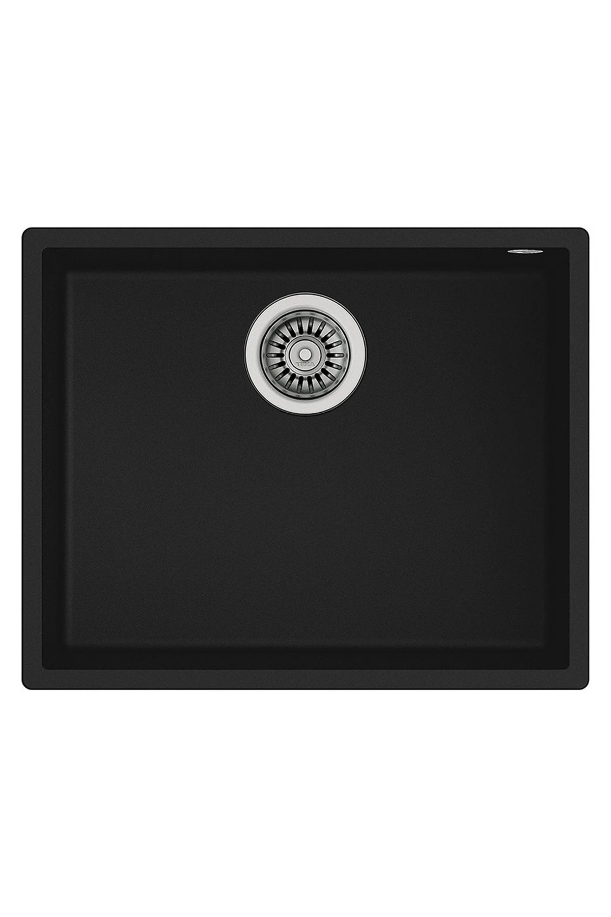 SQUARE 50.40 TG BLACK Granit Evye, Siyah, Tezgah altı, 50x40cm