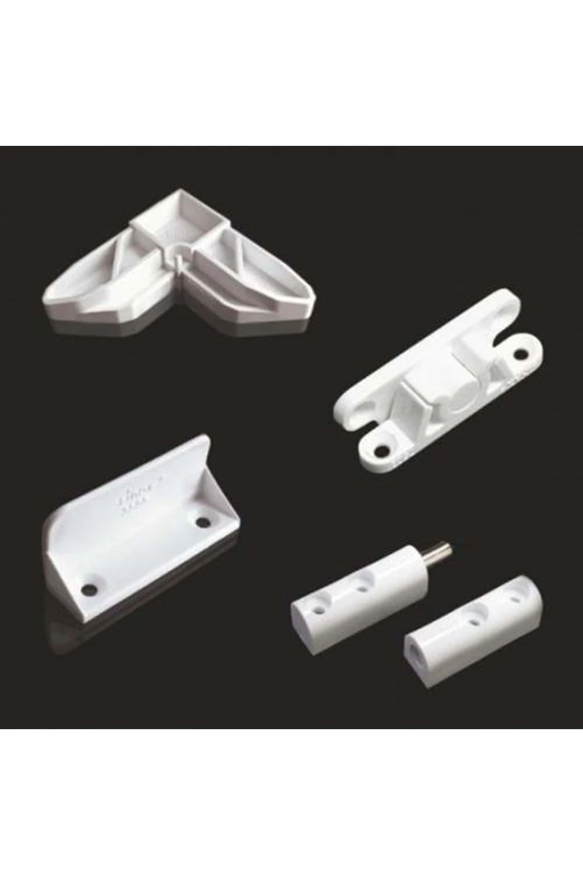 Pvc Kapı Pencere Sineklik Aksesuar Set Sineklik Menteşe Çıtçıt Köşe Aksesuar Seti 5 Adet
