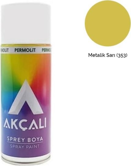 Sprey Boya 353 Metalik Sarı 400 Ml.