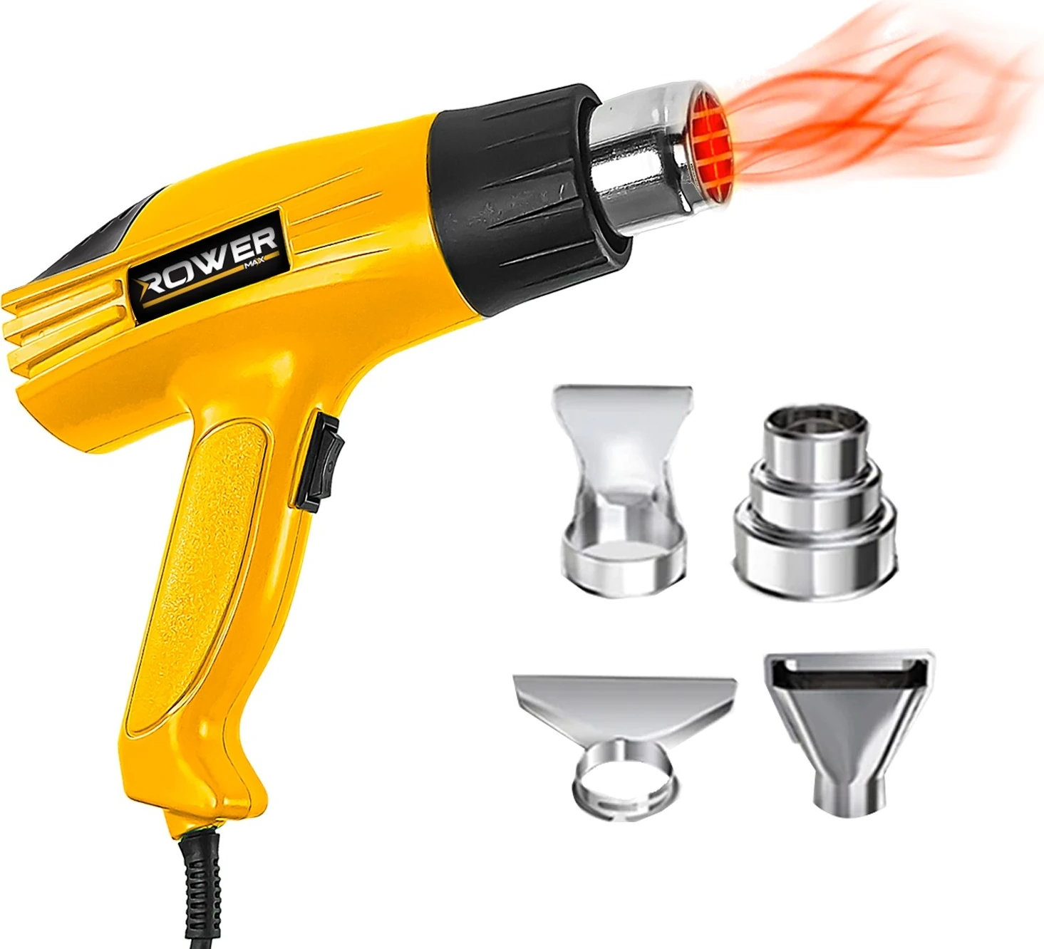 max RWRX3010S Sıcak Hava Tabancası 3000W Kademeli Otomatik Korumalı Aksesuarlı