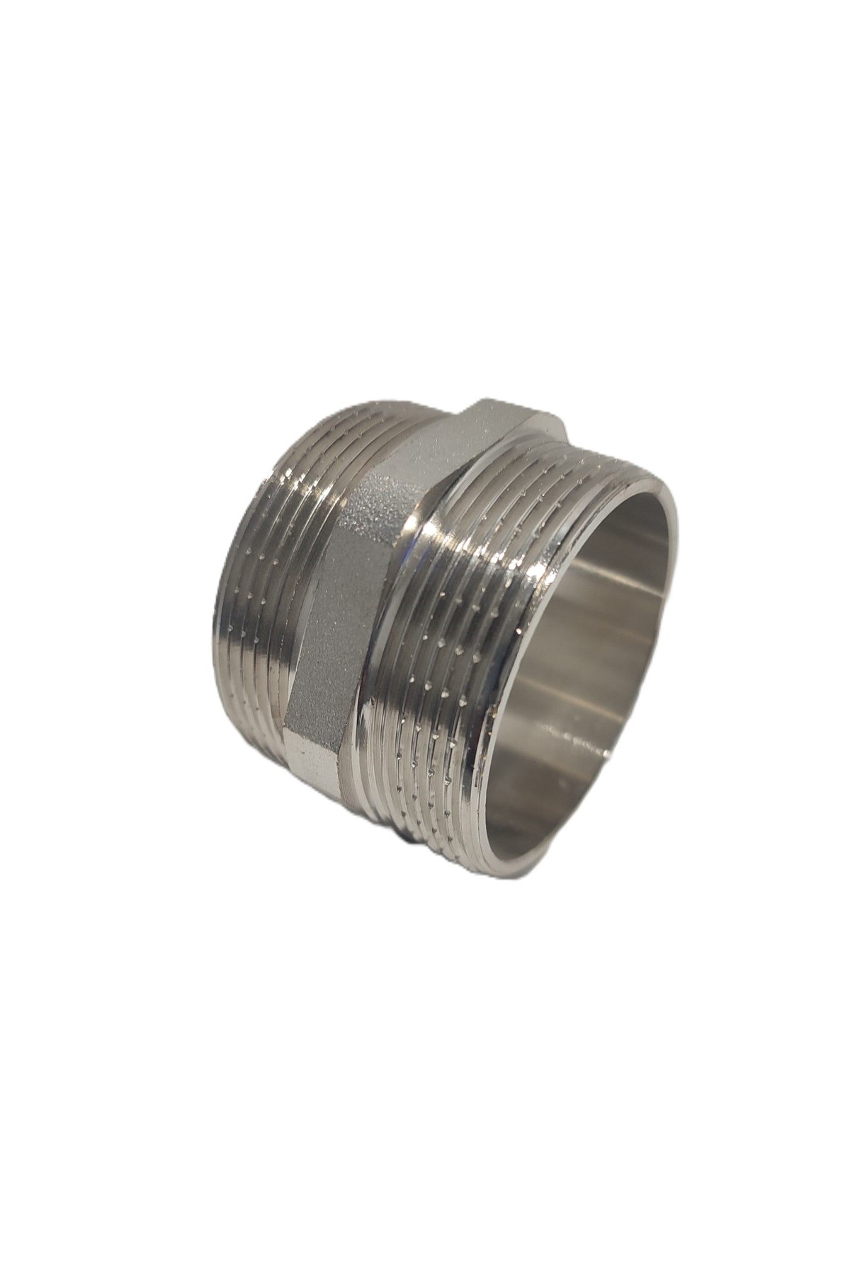 2'Li Paket 2" Sarı / Krom Dişli Nipel Dn50 - Chrome Nipple