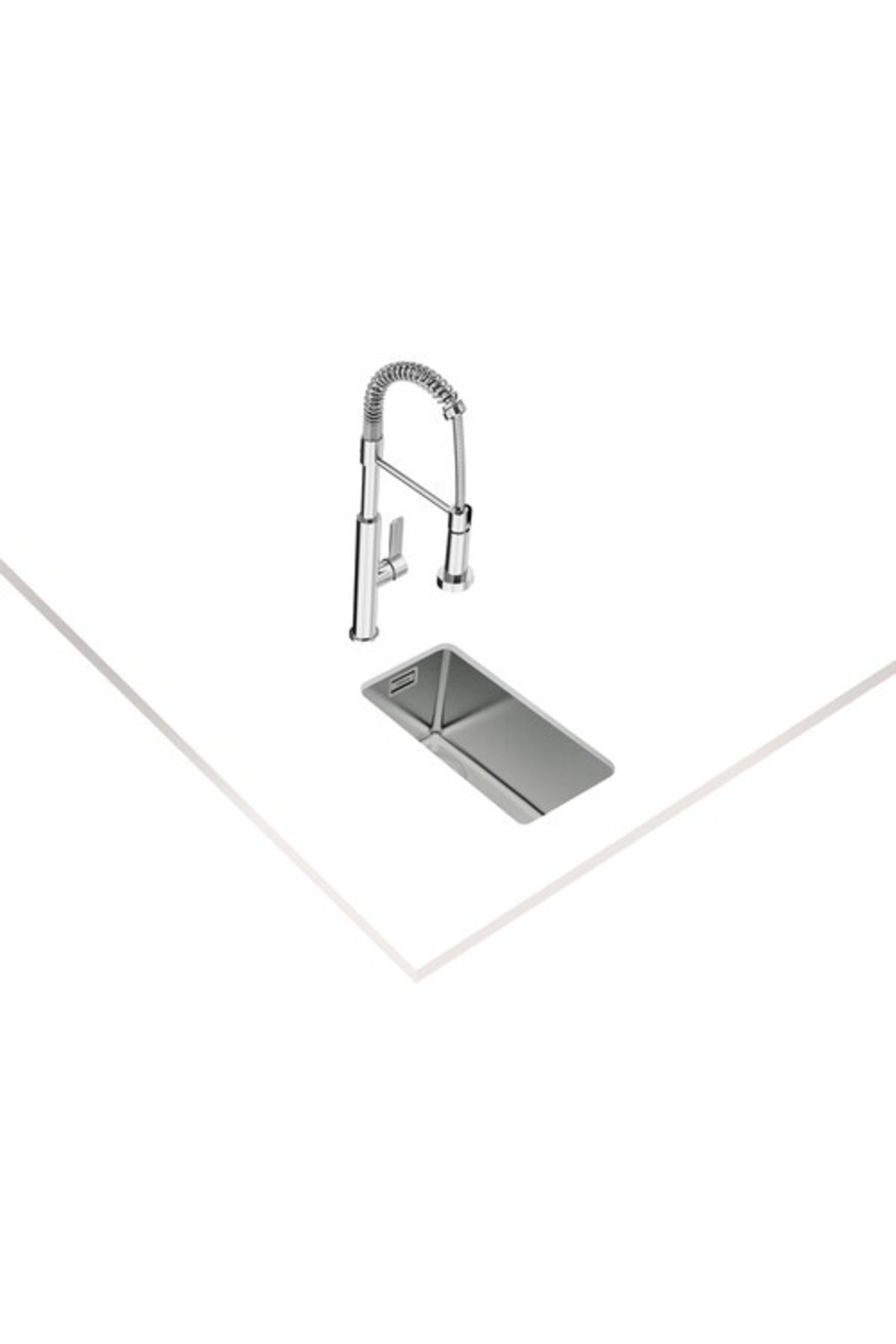 - Be Lınea Rs15 18.40 - Tezgahaltı Eviye - Paslanmaz Çelik - 18 Cm - 115000010