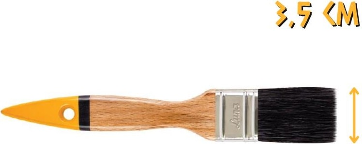 İZMİR FIRÇA Izmir Fırça Luna Ahşap Saplı Yağlı Boya Fırçası No: 1.5 - 3.5 Cm.