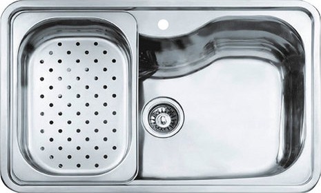 BAHIA Ankastre Eviye Paslanmaz Çelik 72 cm 40150000