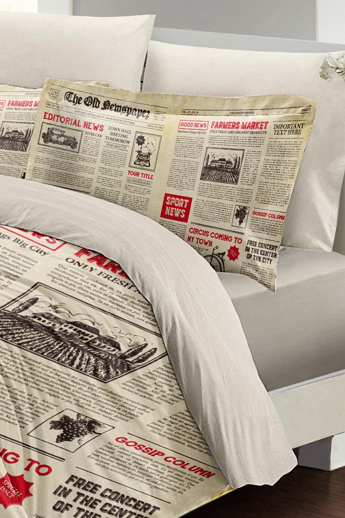 Kıng Sıze Advert 3d Pamuk Saten %100 Pamuk Çift Kişilik Nevresim Takımı 220x240cm