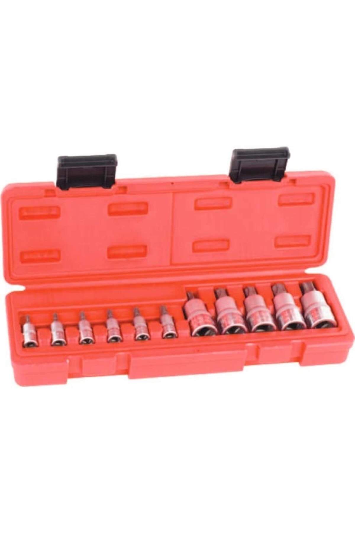 RİCO 11 Parça 1/4 - 1/2 Torx Lokma Seti 5 Köşe Delikli
