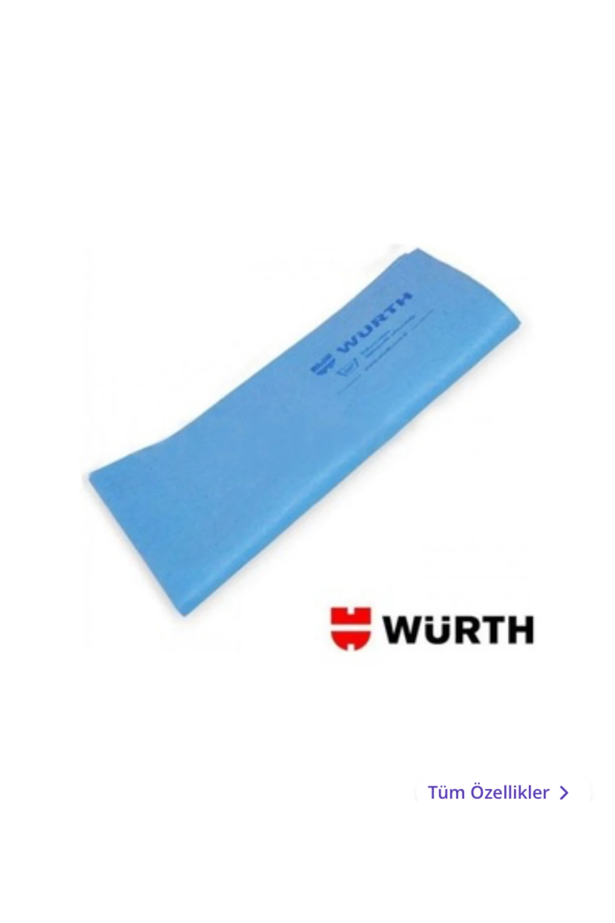 WÜRTH SENTETİK GÜDERİ BEZ 40X40 CM MAVİ