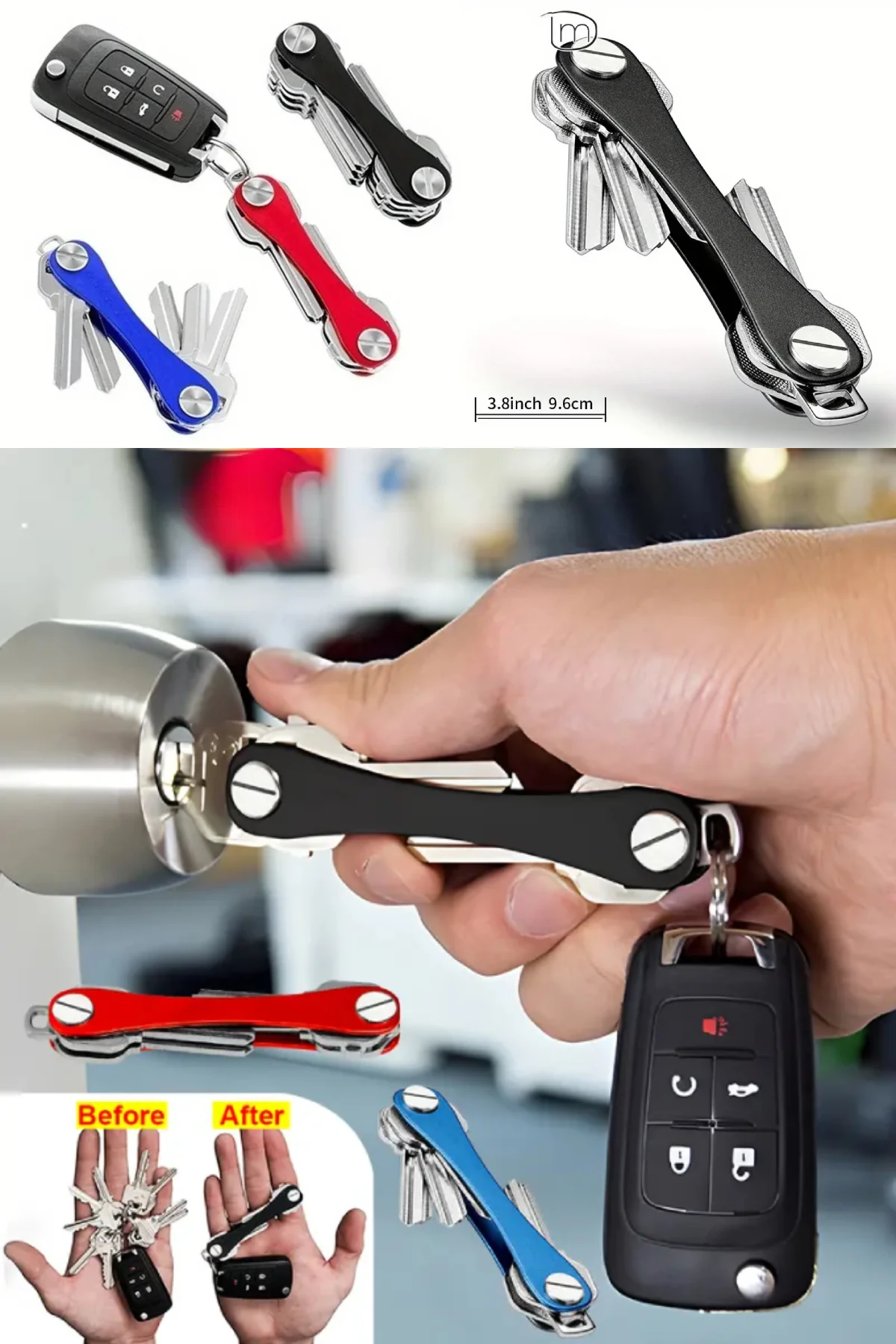 Anahtar Düzenleyici Akıllı Organizatör Anahtarlık Metal Anahtar Tutucu Clever Key