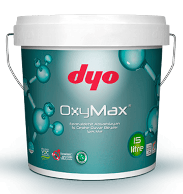 DYO OXYMAX BAZ   Saf Akrilik Formaldeht Absorblayan             İç Cephe Boyası  2,5 lt