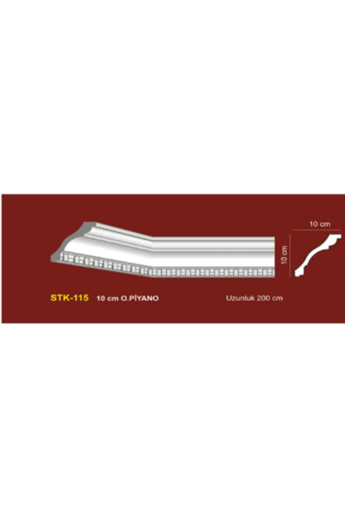 KOPYA - Alçısız Kartonpiyer 10'luk Piyano Modeli =10 Adet = 20 Mt =özel Fiyat