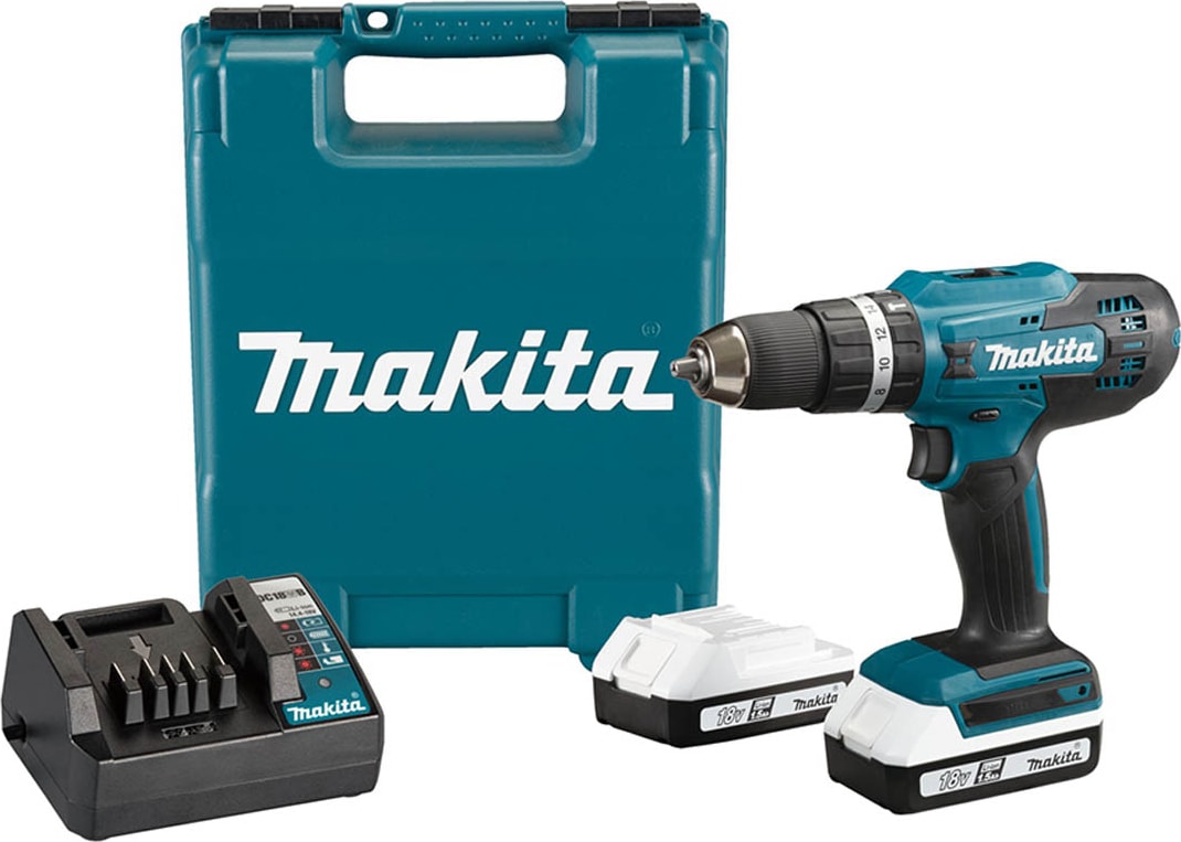 MAKİTA HP488D002 Darbeli Matkap Vidalama 18V 1,5AH Çift Akü