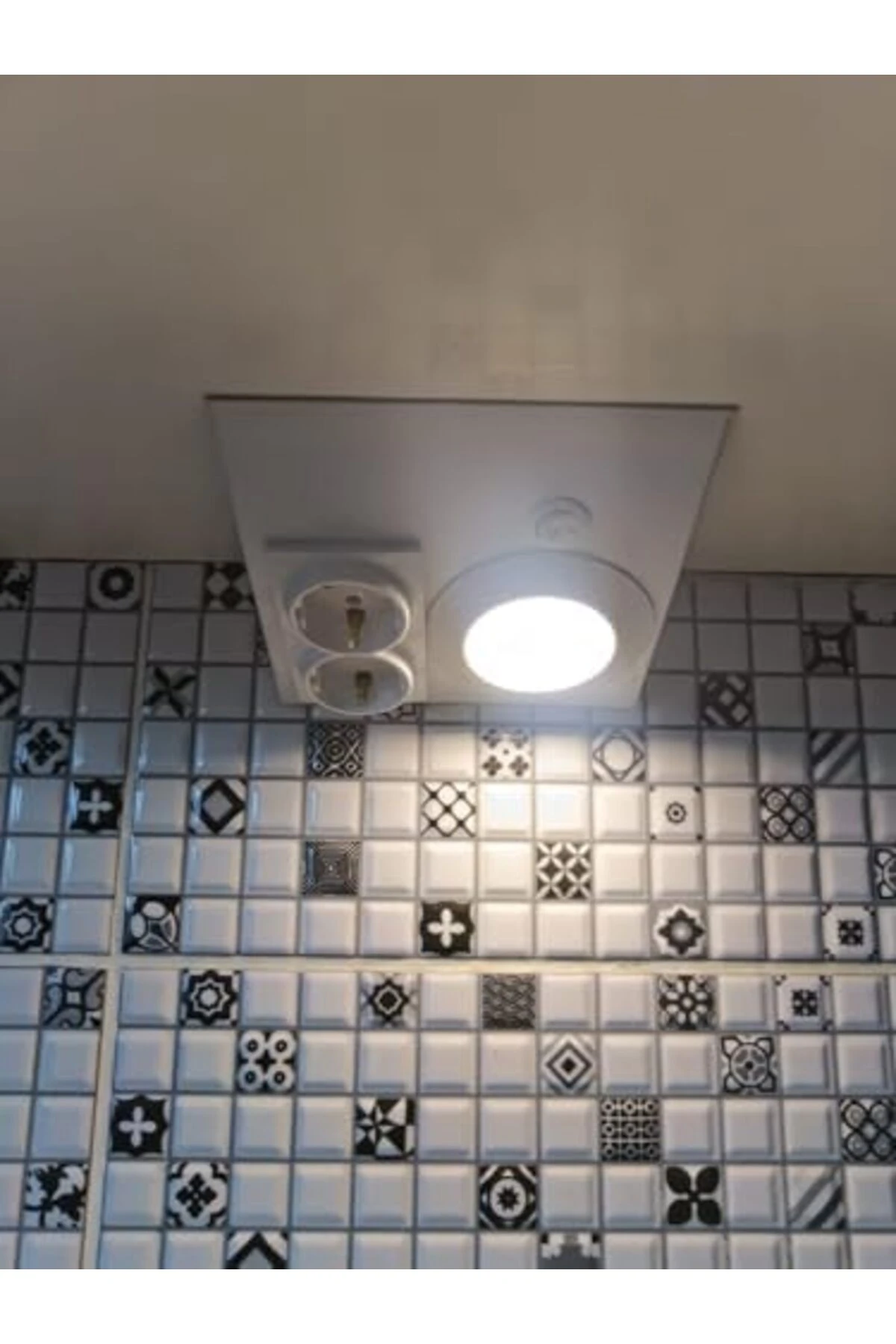 Tezgah Altı Priz Çifli Panel Spot Beyaz Kasa Beyaz Işık 2130b 1096638